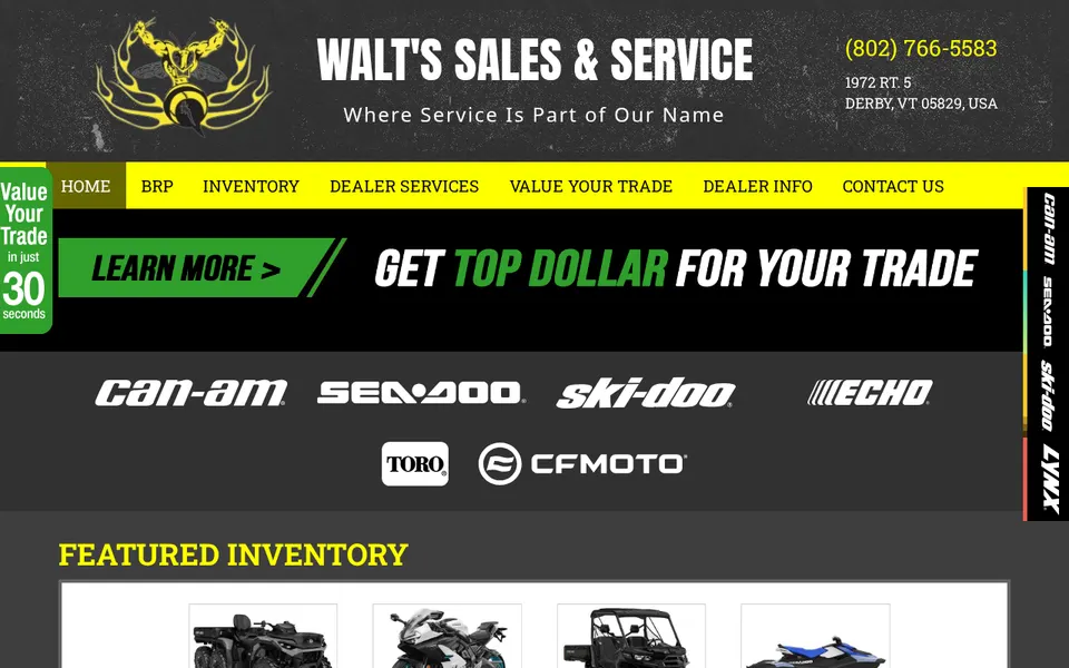 Walt'S Sales  Service, Inc. website