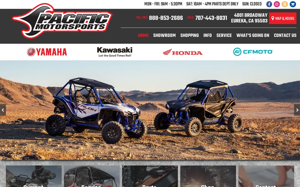Pacific Motorsports website