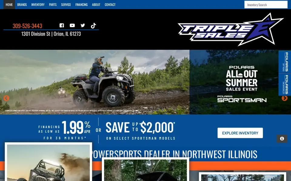 Triple E Sales website
