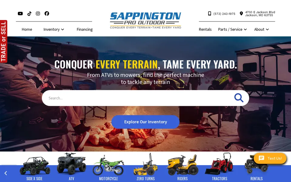 Sappington Pro Outdoors website