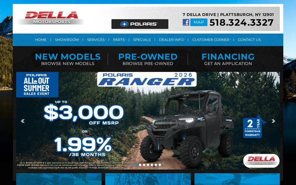Della Motorsports website