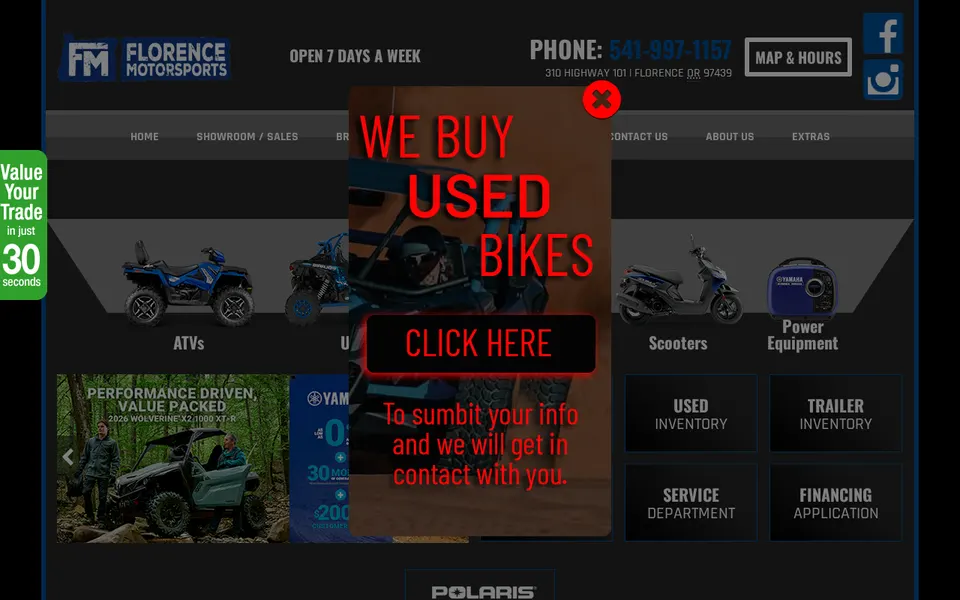 Florence Yamaha website
