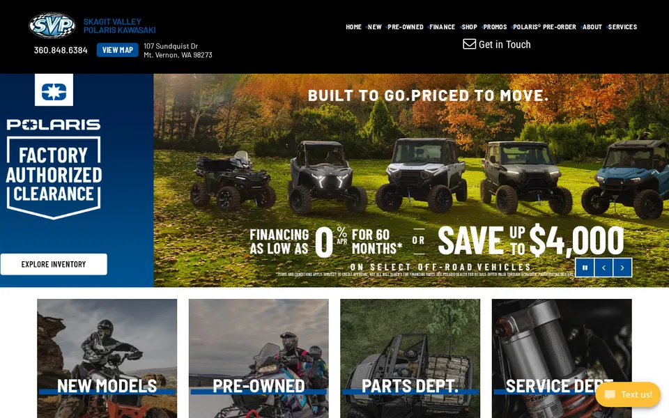 Skagit Valley Polaris website