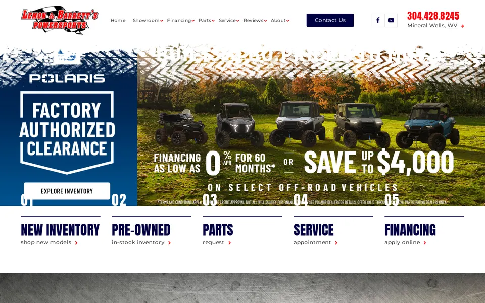 Lemon & Barrett'S Powersports website