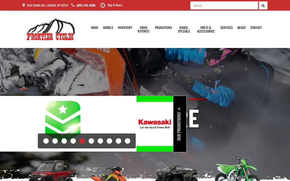 Frontier Cycle website