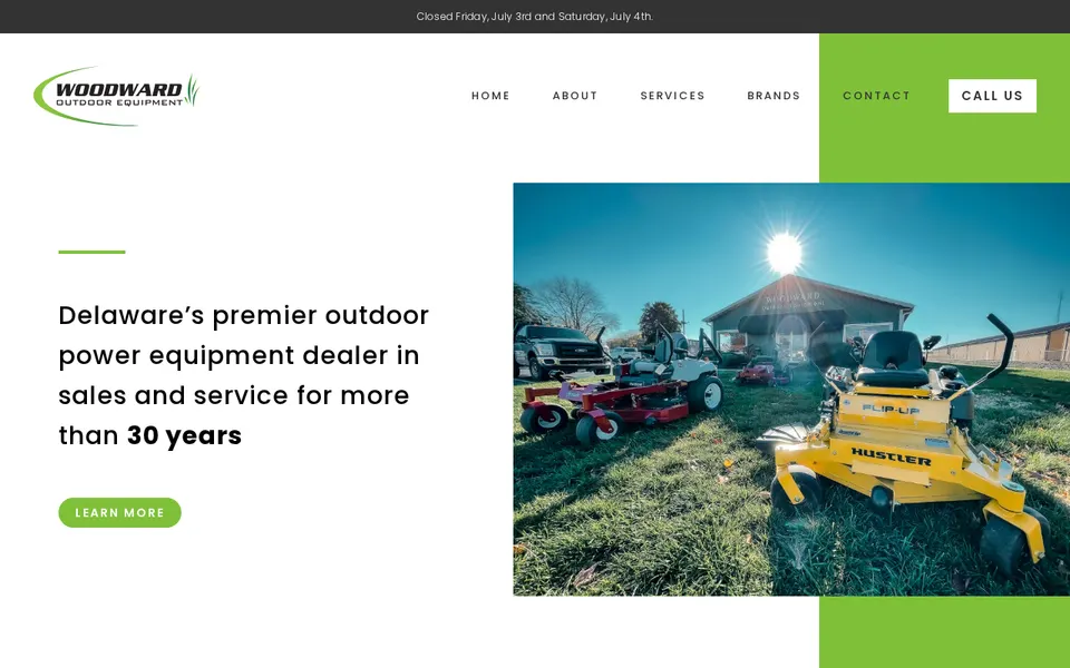 Woodward Outdoor Equipment website