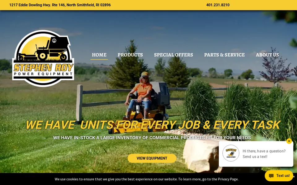 Stephen Roy Power Equipment website