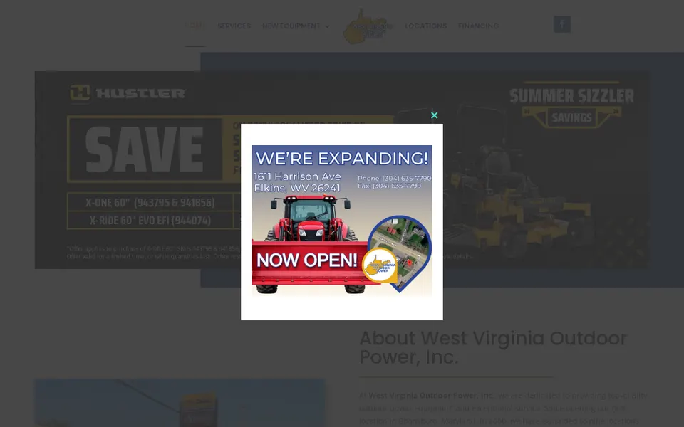 Petersburg Outdoor Power website
