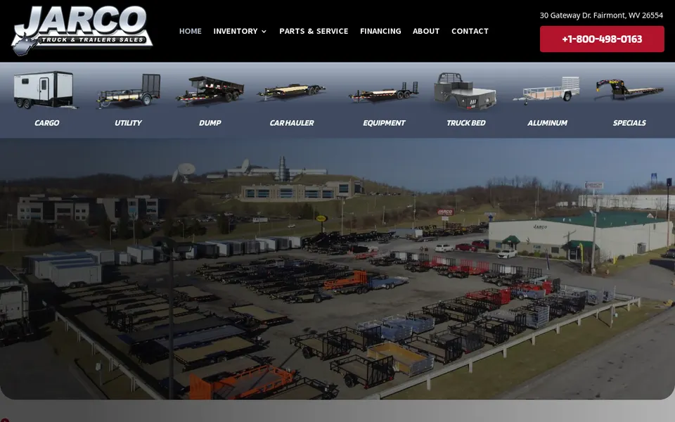 Jarco Truck & Trailer Sales website